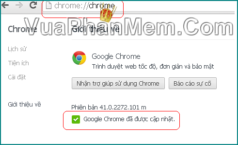 Xem phiên bản Google Chrome bạn đang sử dụng