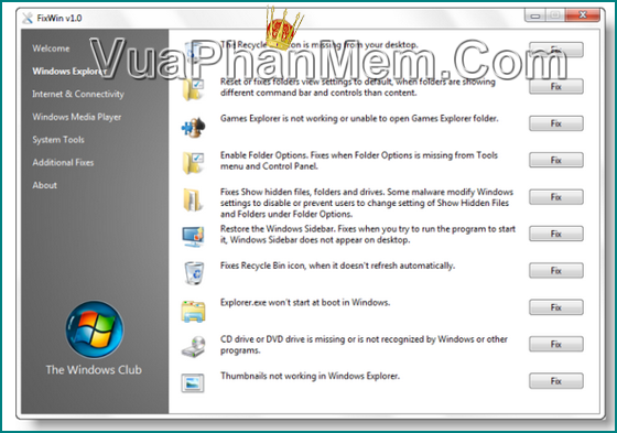 Sửa lỗi hệ điều hành Windows Vista và Windows 7